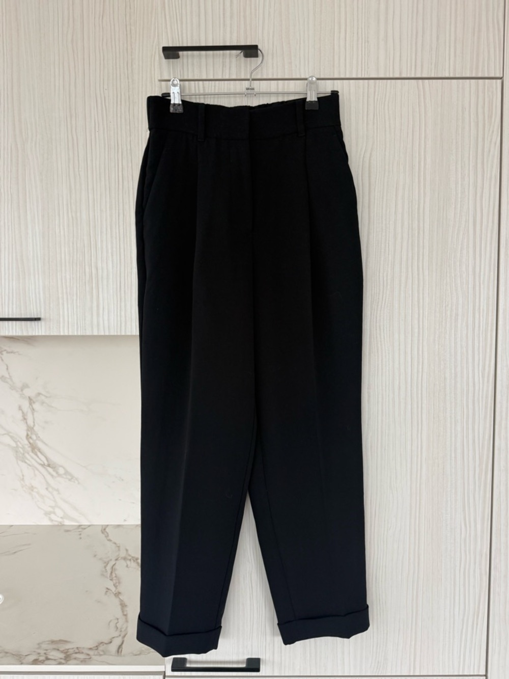 Wilfred High Waisted Cuffed Crepette Trousers